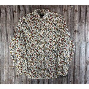 Todd Snyder x Albiate Floral print cotton shirt sz M color white multi NWOT $228